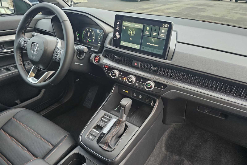 2026 Honda CR-V Hybrid black Sport Touring AWD SUV front side view