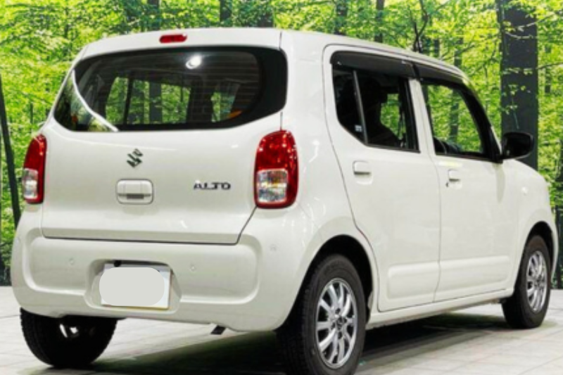 2022 Suzuki Alto Hybrid white compact car front view