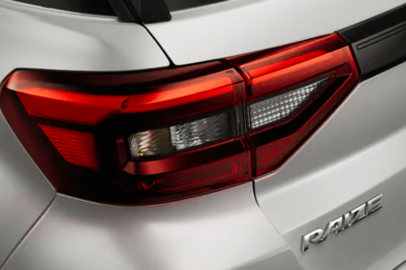 Toyota Raize white compact SUV front side view