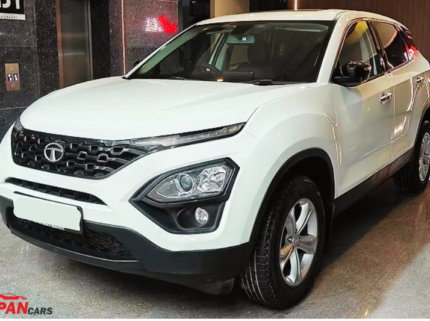 2023 Tata Harrier XT Plus SUV in black color front view