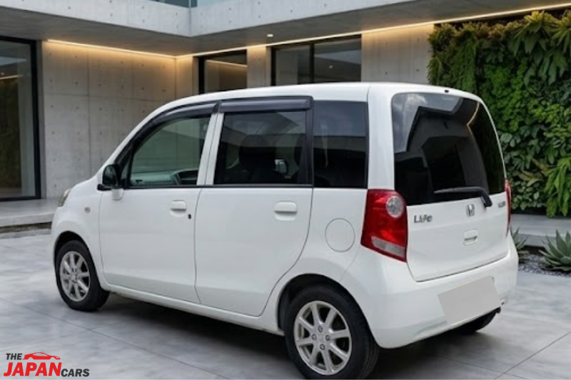 Honda Life Pastel 2012 compact kei car front view in white color