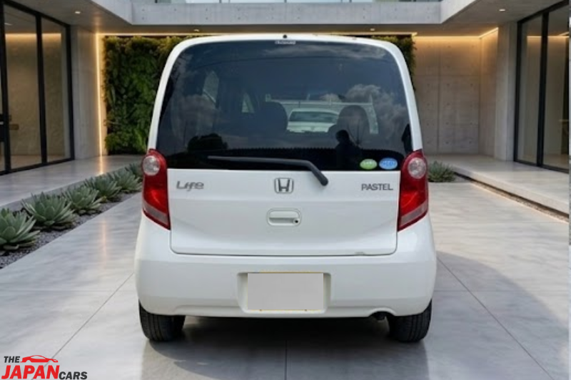 Honda Life Pastel 2012 compact kei car front view in white color