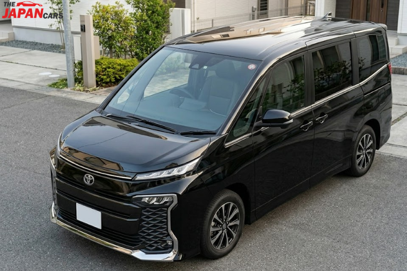 Toyota Noah 2022 black MPV family van from Japan