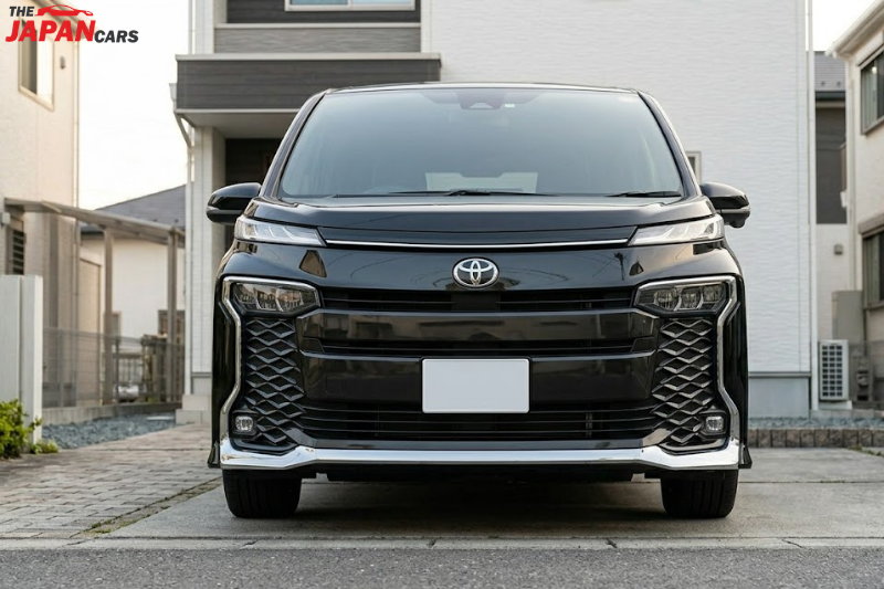 Toyota Noah 2022 black MPV family van from Japan