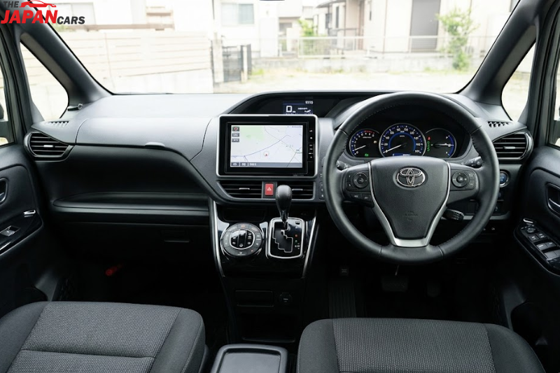 Toyota Noah 2022 black MPV family van from Japan